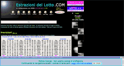 Desktop Screenshot of estrazioni-del-lotto.com